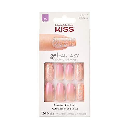 Beijo unhas gel fantasia refrescar kgn05