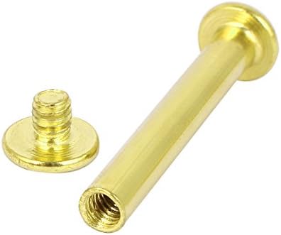 Aexit 5mmx35mm Brass Power Fercening Tool peças e acessórios banhados para parafusos de chicago postes de encadernação peças