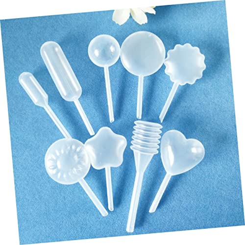 Hanabass 100 PCs Piúdos em forma de coração Heart Chocolate Strawberry Cake Cupcakes Pipetas Pipetas de chocolate Squeeze Pipetes