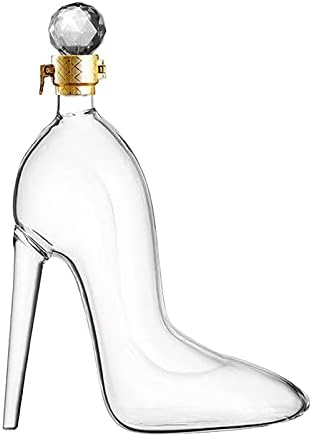 Sapatos de salto alto Zhjbd formam o uísque de decanter Crystal Cognac Rum vodka gargaling de vinho/1023