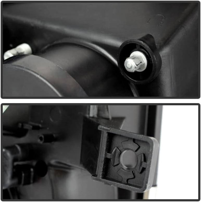Faróis de estilo do projetor de automóveis Spyder Auto Black/Clear, Pro-YD-FF15013-LBDRL-HID-BK