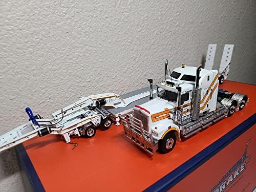 Drake para Kenworth C509 Prime Mover com Drake 5x8 Swingwing Trailer - CQHH Limited Edition 1/50 Diecast Truck Pré -construído