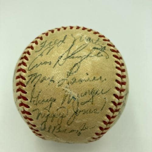 1946 St. Louis Cardinals World Series Champs Team assinou o Baseball JSA COA - Bolalls autografados