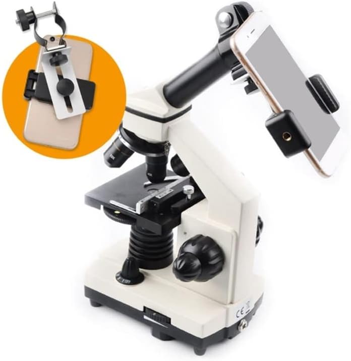 Riyibh Microscópio Acessórios para Microscópio Slide Preparação Camer Universal Adaptador de clipes de clipe universal Microscópio