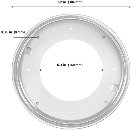 Zeonhei 4 pacote de 12 360 graus hardware Susan preguiçoso, rolamentos giratórios de 5/16 de espessura com parafusos e almofadas,