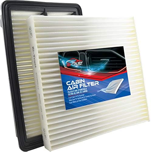 Filtro de ar da cabine do motor bi-trust, compatível com Honda Civic L4 2.4L 2012-2015 Acura ILX L4 2.4L 2013-2015,2-PACK