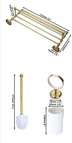 GOWE 10 PCS Rack de toalha, anel de toalha, gancho de robô, suporte de papel, suporte/xícara de escova de vaso sanitário, conjuntos