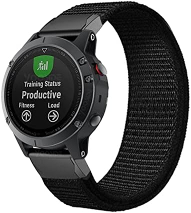 Ganyuu 22mm 26mm de nylon tira para Garmin Fenix ​​7 7x 6 6x Pro fenix 5 5x mais 3 3hr Forerunner 935 945 D2 Bravo Redução