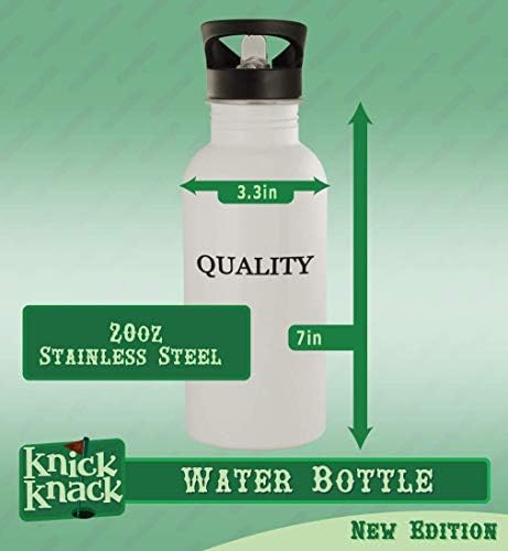 Presentes de Knick Knack #JackOlArtern - 20 onças de aço inoxidável garrafa de água, prata