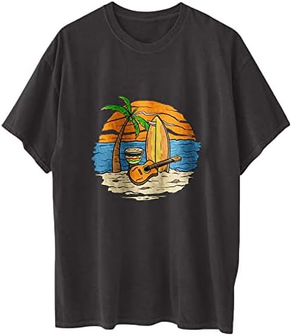 Camiseta gráfica para fadies Fall Summer Summer Summer Manga curta Cotton Crewneck Beach Lounge i3 i3