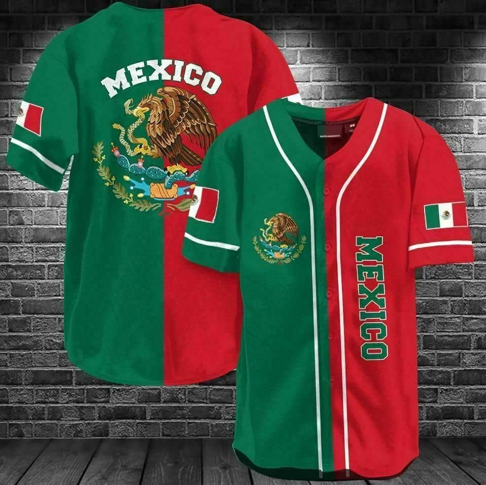 Jersey de beisebol mexicano personalizada do México, camisa de beisebol mexicano para homens, MEXICANO SPAND JERSEY