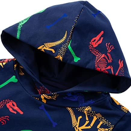 Hoodies de dinossauros para crianças tlaenson para meninos pullover de meninas moletom da criança com capuz