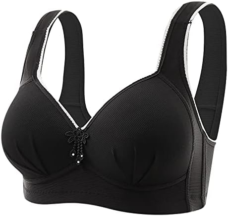 Bras femininos confortáveis ​​anel de aço acolchoado fino fino sutiã colorida cor respirável reúne roupas íntimas com conforto