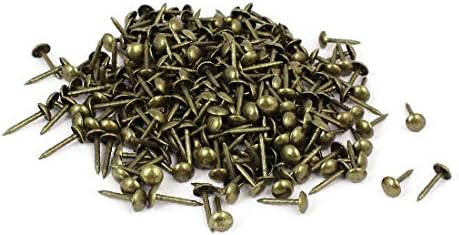 X-Dree Móveis de Móveis para Casa Renovação Tolete Pinço de Push Bronze Push Bronze 6mm x 14mm 300pcs (Muebles para El Hogar Tapicería Pulgar Tachuela Clavo Empuje Tono Bronce 6mm x 14mm 300pcs