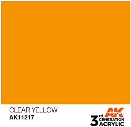 Ak interativo 3rd ger acrílico amarelo claro 17ml
