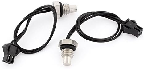 Sensores masculinos de 8 mm aexit de rosca indutiva sensor de temperatura do aquecedor de água sensores de pressão 2 pcs