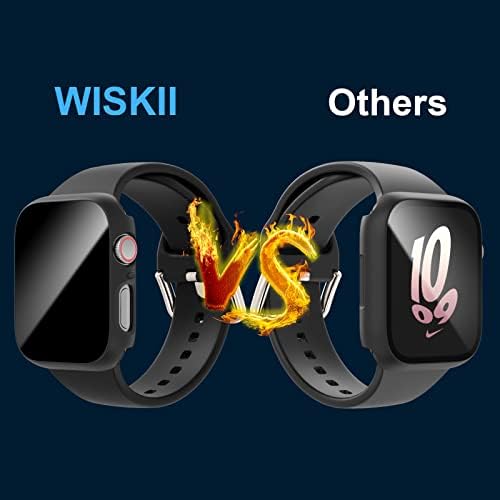[5 pacote] Wiskii Protetor de tela de privacidade de vidro temperado Compatível para a série Apple Watch se/se/6/5/4 40mm, capa