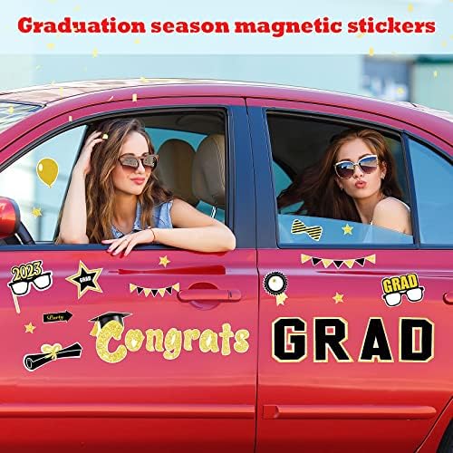 21 peças de graduação ímãs de carros parabéns 2023 ímãs de graduação de graduação magnéticos