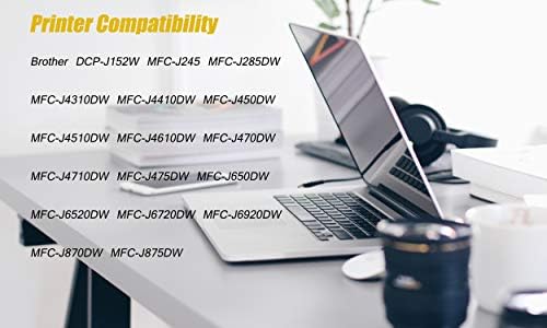 Substituição de cartucho de tinta compatível com HGZ 6 para LC103 Compatível com MFC J870DW J450DW J470DW J650DW J4410DW