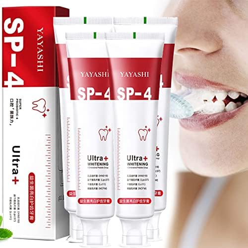 Creme de dente Yayashi SP-4, Yayashi SP-4 Ultra+Whitening, Creme de dente de respiração fresca Yayashi, todos os sorrisos-Brigando