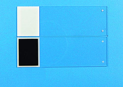 Colormark Plus Slide de microscópio branco frontal/preto traseiro, 1gs