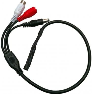 DSC-MP100 Mini microfone de pré-amplificador sensível com desvio de potência para segurança de áudio de áudio gravação de monitoramento de voz por diysecuritycameraworld