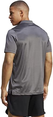 Camisa pólo de 3 gtios, projetada por homens da adidas, projetou a camisa pólo