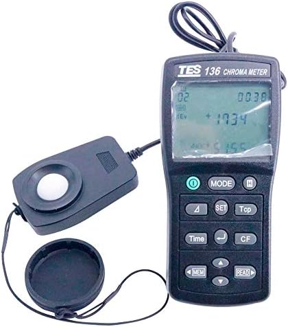 Tongbao tes-136 iluminômetro de cor do medidor de croma 0,1 a 99990 LX LCD Display Light Lux medidor